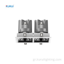 Square Dubul-head ρυθμιζόμενη γωνία LED LED Downlight